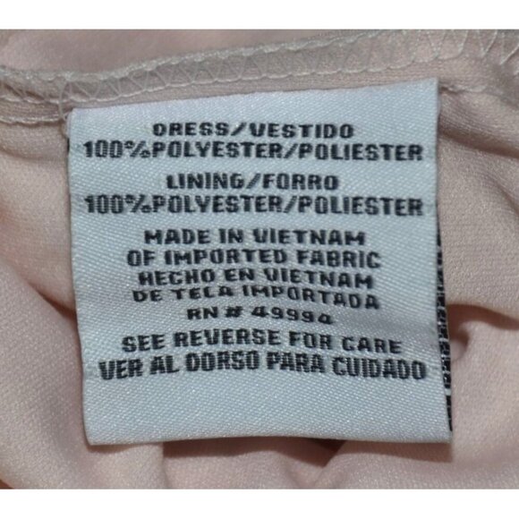 R & M Richards Pink Floral Ruffled Maxi Dress Women's 16W Chiffon Fairy Feminine - Picture 14 of 15